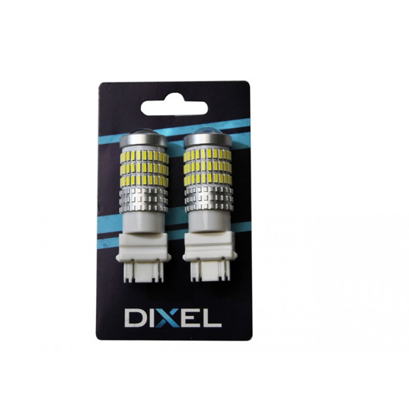 Светодиодная лампа DIXEL P27W/7W (T25) (3157) 84 SMD (4014) Белый (Не полярный) Can-bus 12V