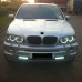 Ангельские глазки BMW E53 (X5) Белые, 4-шт.