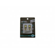 Светодиодная лампа DIXEL (W5W) T10 4 SMD (3030) (одна сторона) Can-Bus (2800К) 12V