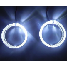LED Ангельские глазки с рассеивателями 95мм Белые (2шт)