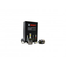 Светодиодная Лампа X-BRIGHT A8+3 COB HB3 3000/4100/5000 K. 12V Световой поток 1900Lm (Комп. 2 шт.)