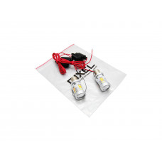 Лампа светодиодная LED S25 (1156) 30 SMD (5630) (Линза) Дхо+поворот / Белый+Желтый Комплект 12V