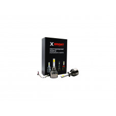 Светодиодная Лампа X-BRIGHT A8+3 COB H1 3000/4100/5000 K. 12V Световой поток 1900Lm (Комп. 2 шт.)