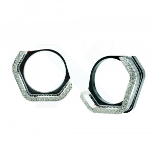 3D LED Ангельские глазки G style 80мм, 2.5" Белые (2шт)